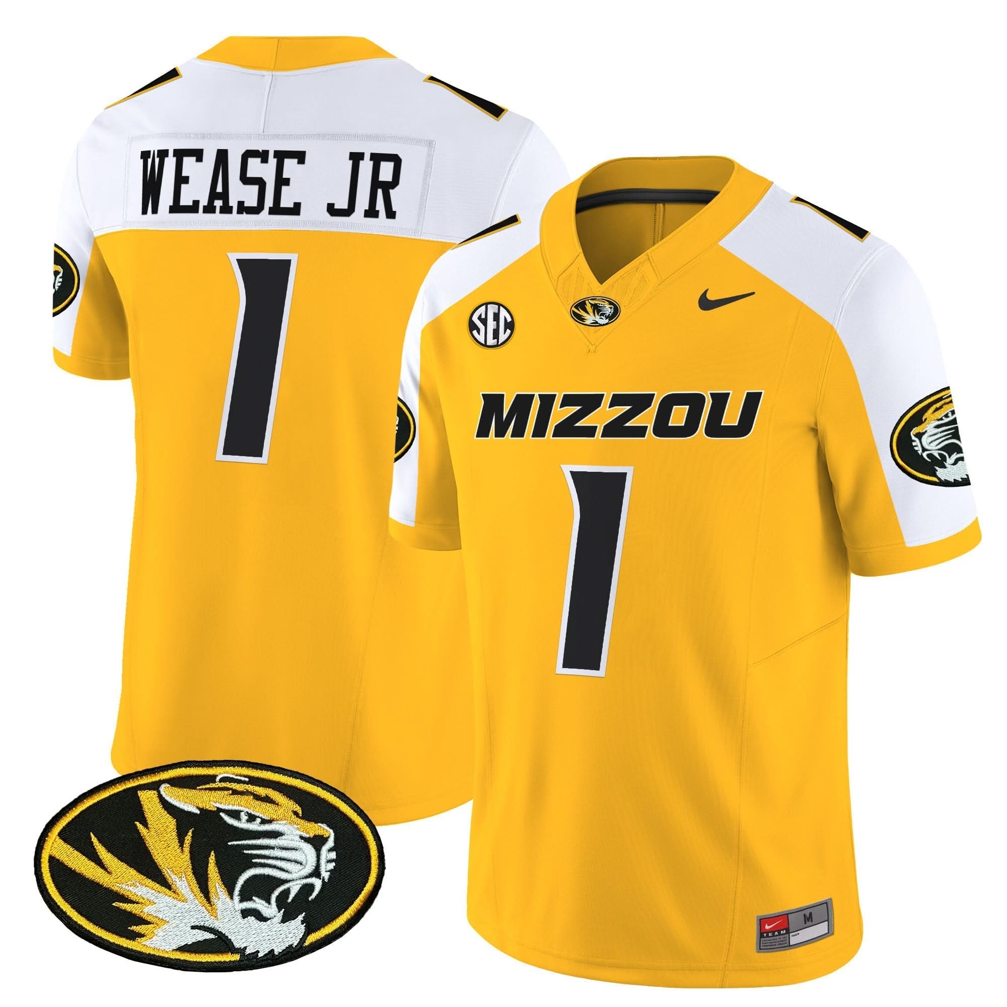 Missouri Tigers Vapor Limited Jersey - All Stitched 2 Missouri Tigers Vapor Limited Jersey - All Stitched - Image 2