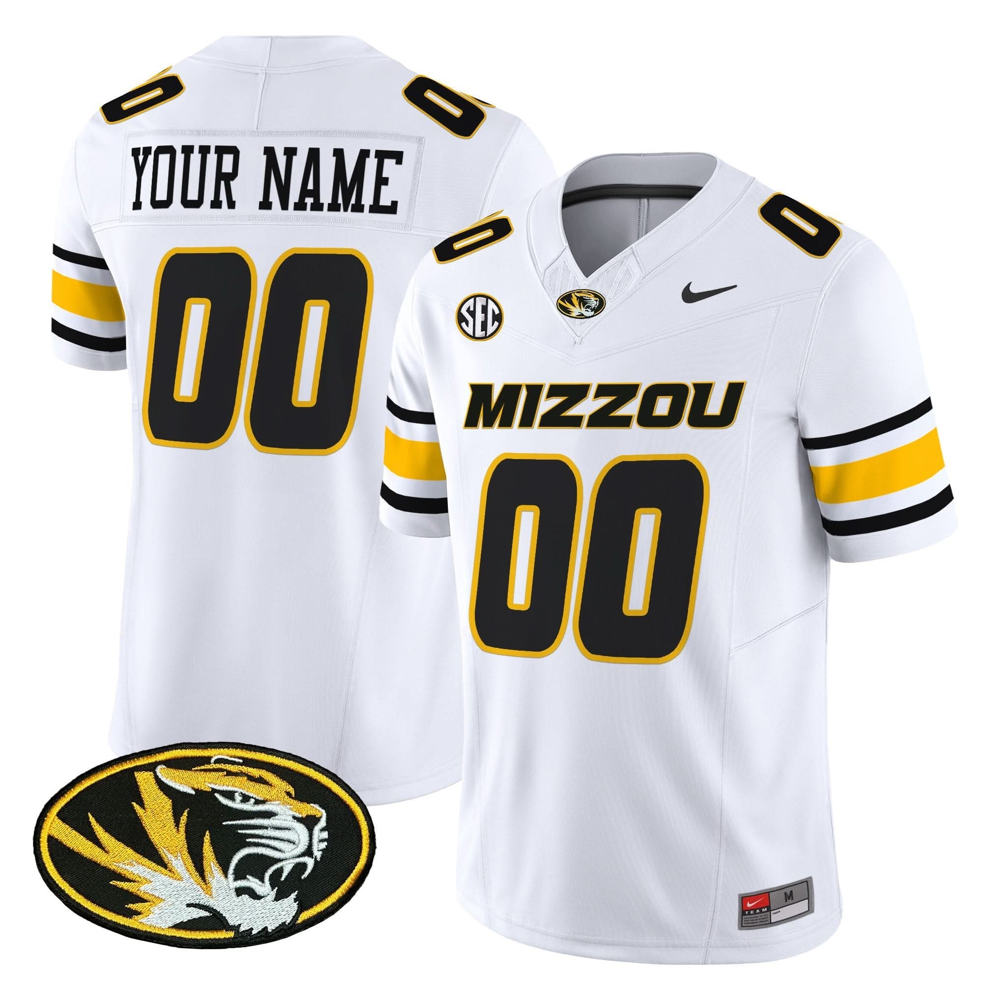 Custom Missouri Tigers Jersey Name, Number Vapor Limited Stitched All Colors 5 Custom Missouri Tigers Jersey Name, Number Vapor Limited Stitched All Colors - Image 5