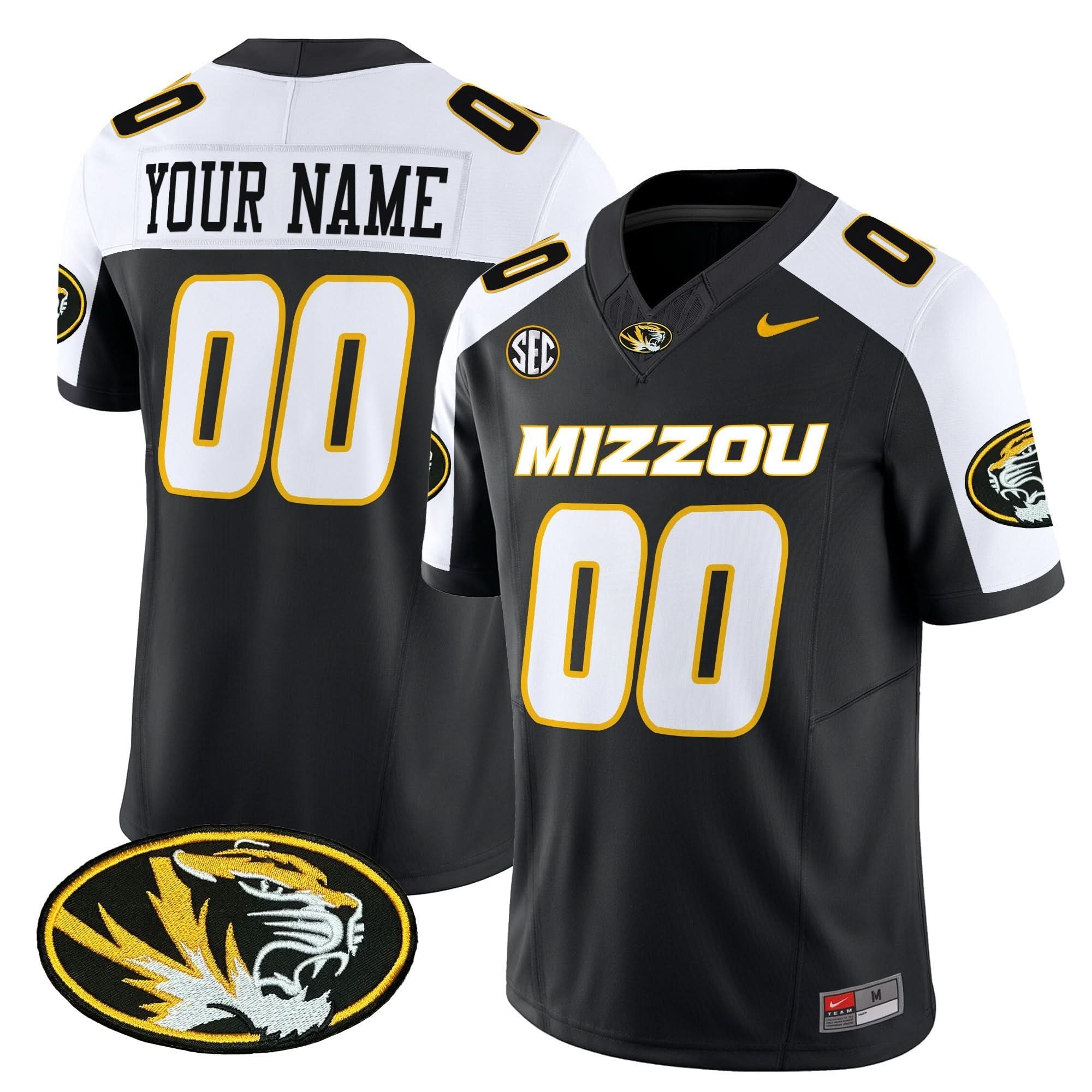 Custom Missouri Tigers Jersey Name, Number Vapor Limited Stitched All Colors 1 Custom Missouri Tigers Jersey Name, Number Vapor Limited Stitched All Colors