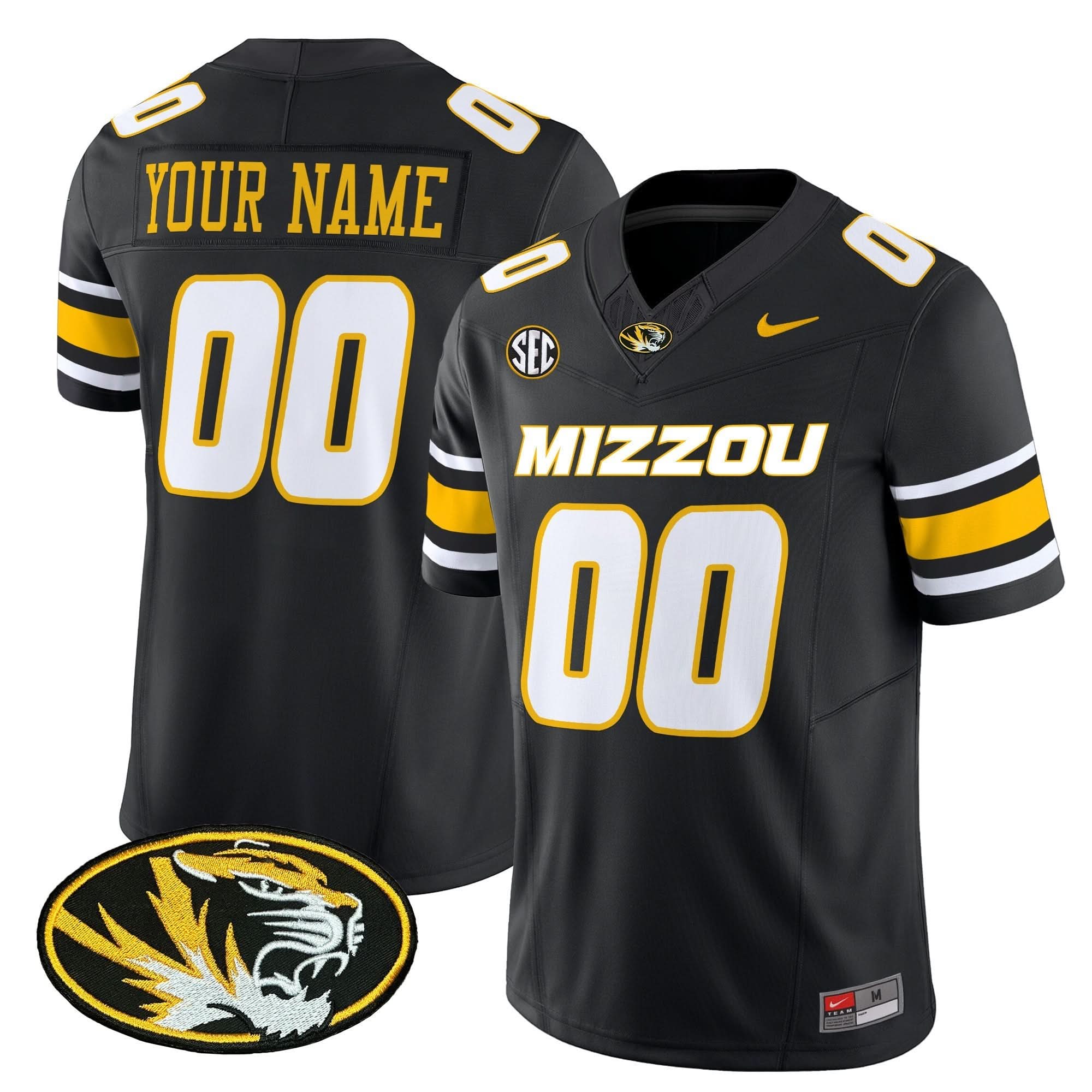 Custom Missouri Tigers Jersey Name, Number Vapor Limited Stitched All Colors 3 Custom Missouri Tigers Jersey Name, Number Vapor Limited Stitched All Colors - Image 3