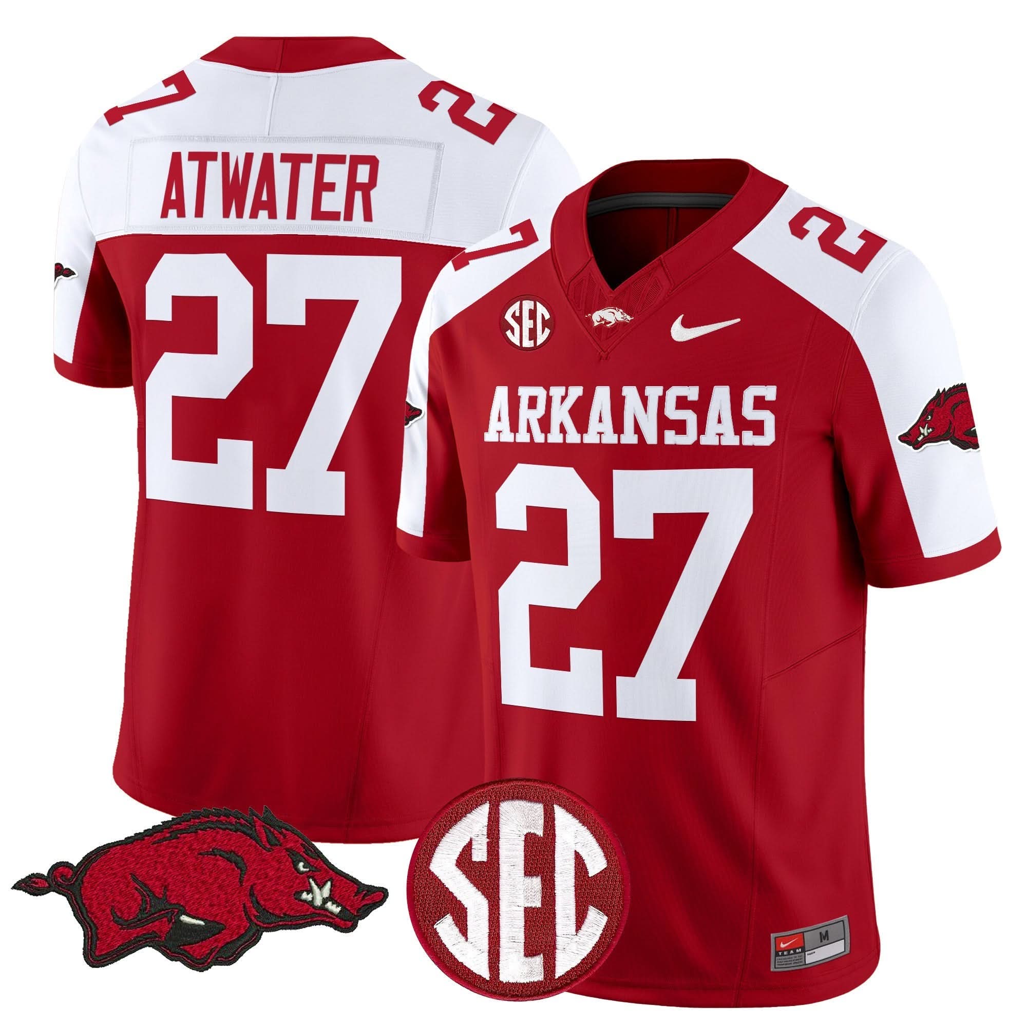 Arkansas Razorbacks Vapor Limited Jersey - All Stitched 5 Arkansas Razorbacks Vapor Limited Jersey - All Stitched - Image 5