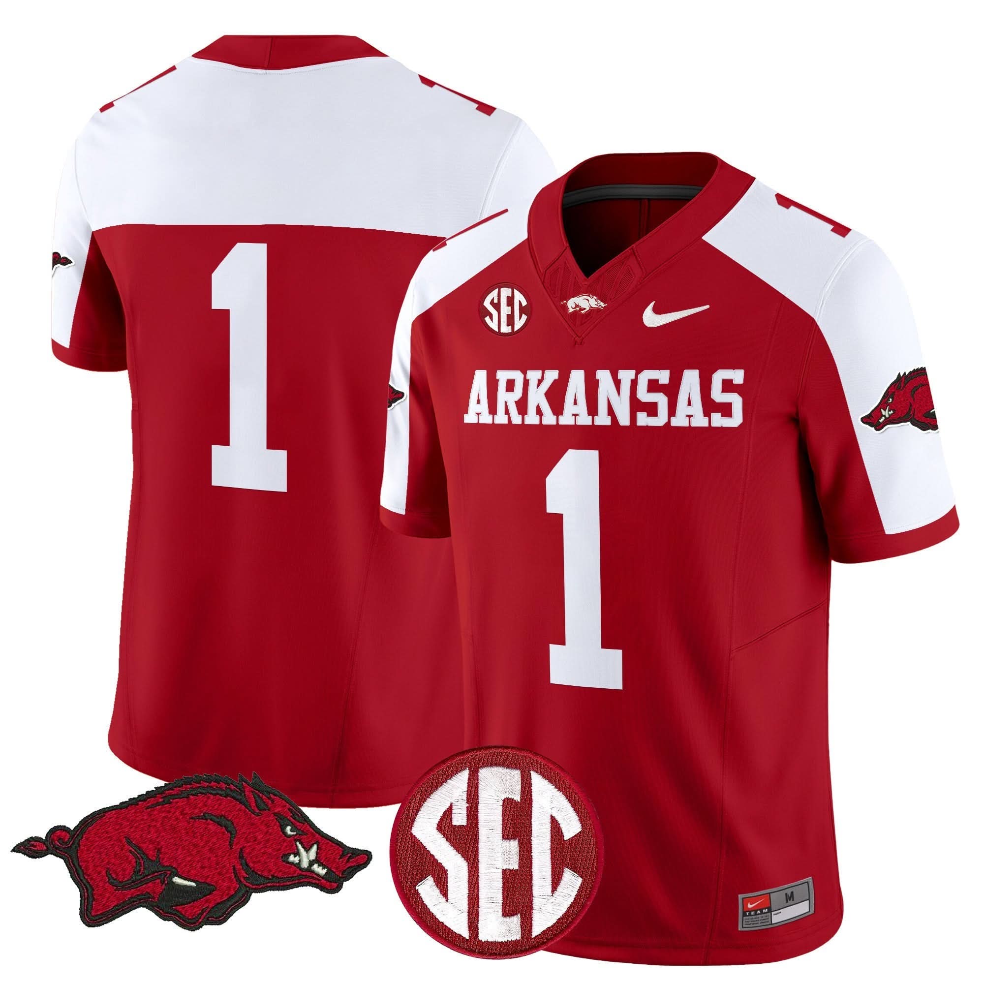 Arkansas Razorbacks Vapor Limited Jersey - All Stitched 8 Arkansas Razorbacks Vapor Limited Jersey - All Stitched - Image 8