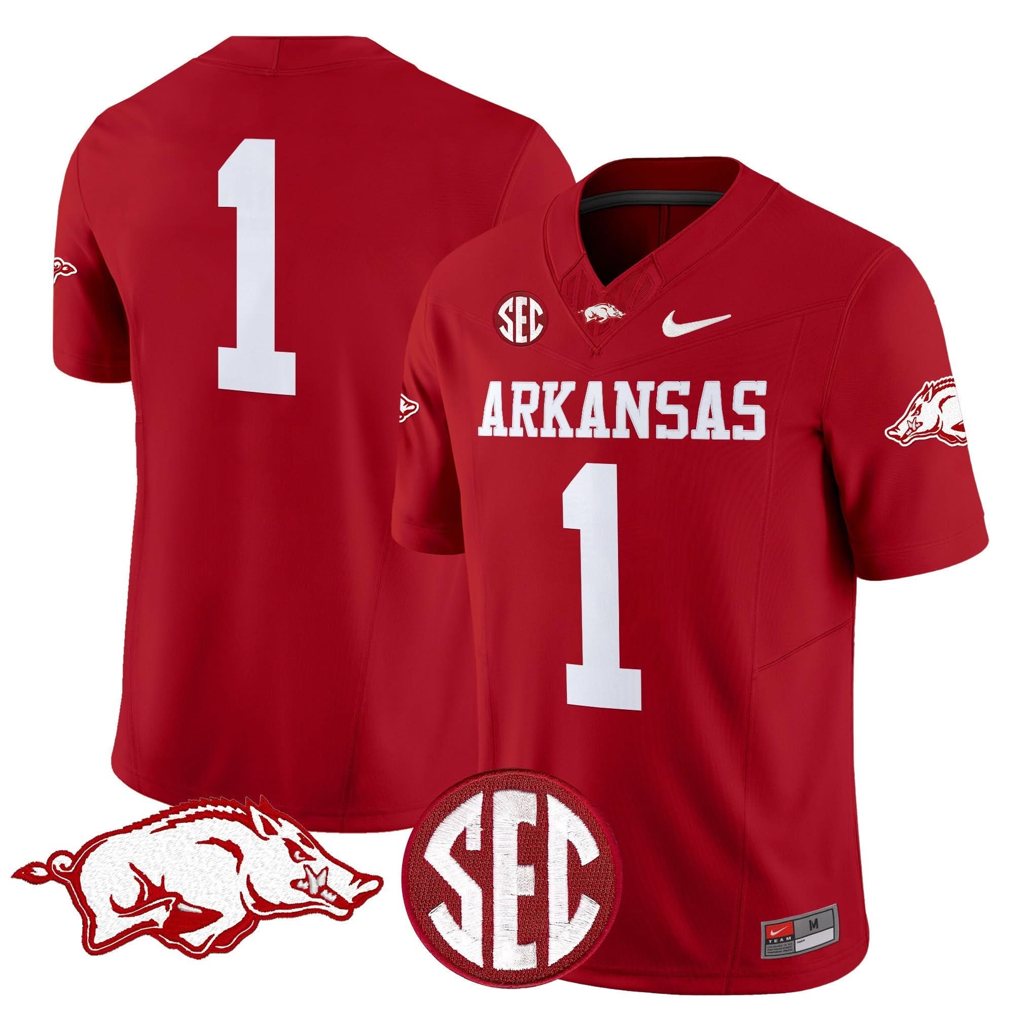 Arkansas Razorbacks Vapor Limited Jersey - All Stitched 17 Arkansas Razorbacks Vapor Limited Jersey - All Stitched - Image 17