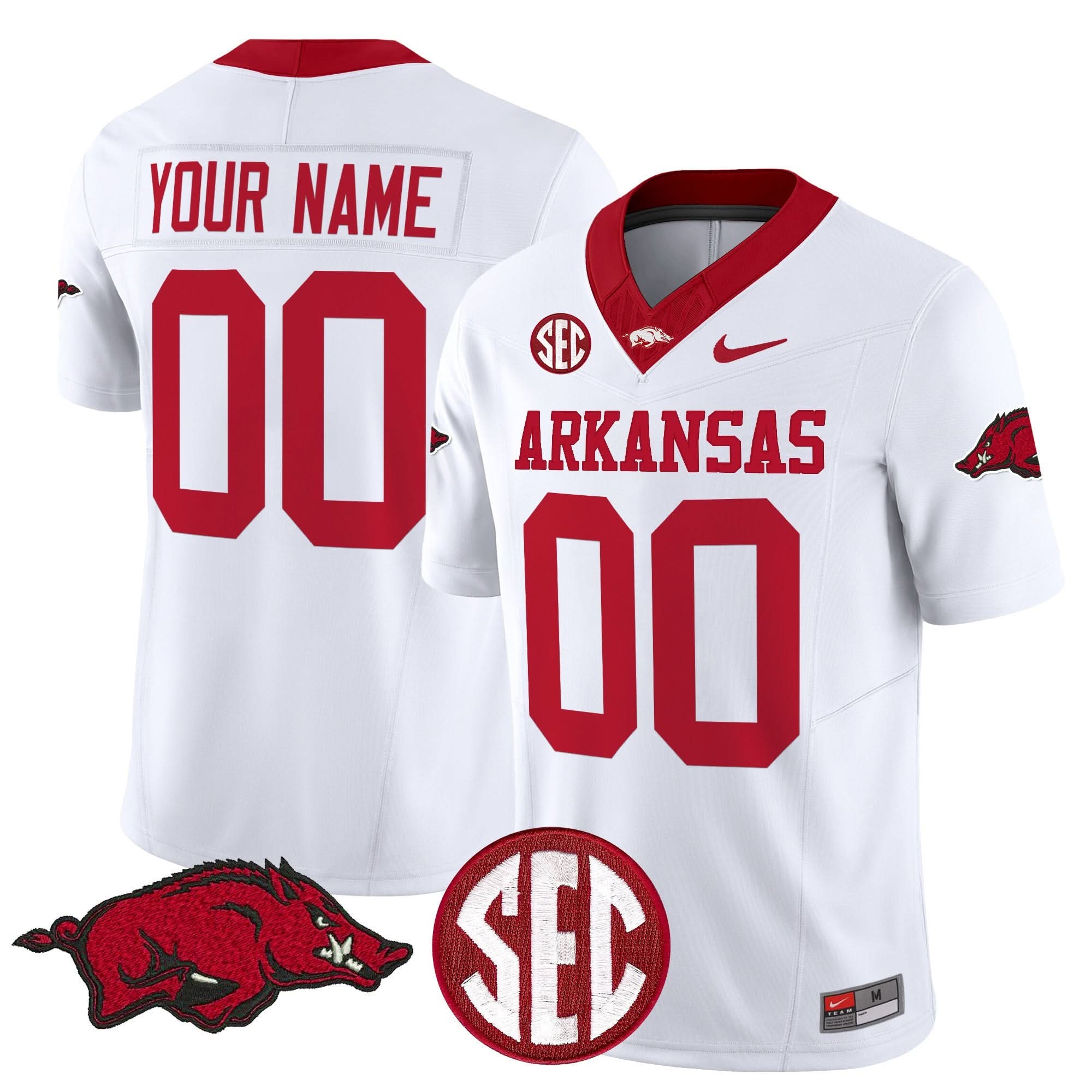 Custom Arkansas Razorbacks Jersey Name, Number Vapor Limited All Stitched 5 Custom Arkansas Razorbacks Jersey Name, Number Vapor Limited All Stitched - Image 5