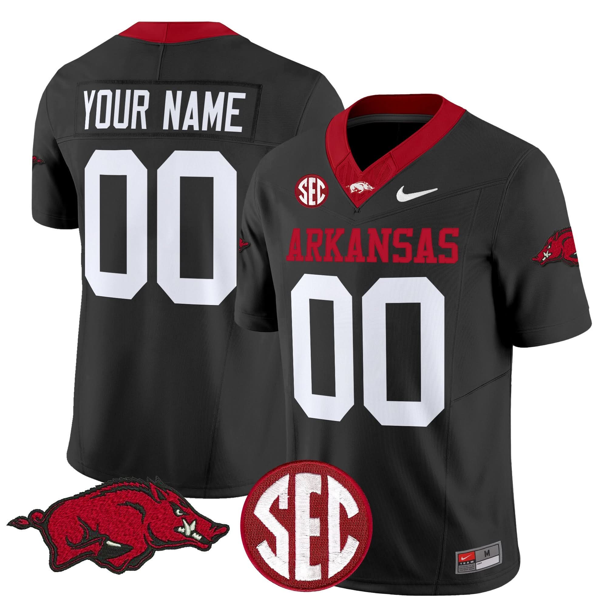 Custom Arkansas Razorbacks Jersey Name, Number Vapor Limited All Stitched 4 Custom Arkansas Razorbacks Jersey Name, Number Vapor Limited All Stitched - Image 4