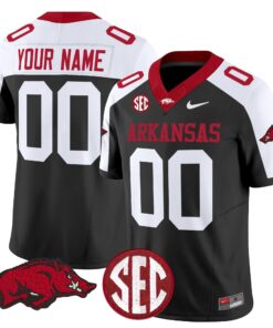 Custom Arkansas Razorbacks Jersey Name, Number Vapor Limited Stitched All Colors