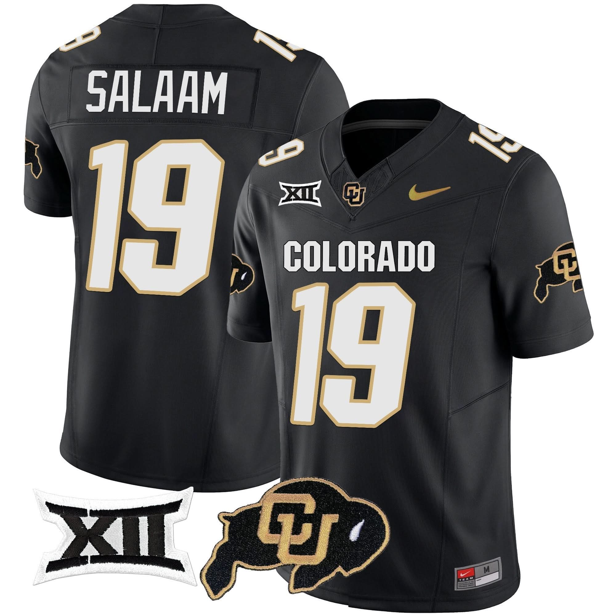 Colorado Buffaloes Vapor Limited Jersey V2 - Big 12 XII Patch - All Stitched 5 Colorado Buffaloes Vapor Limited Jersey V2 - Big 12 XII Patch - All Stitched - Image 5