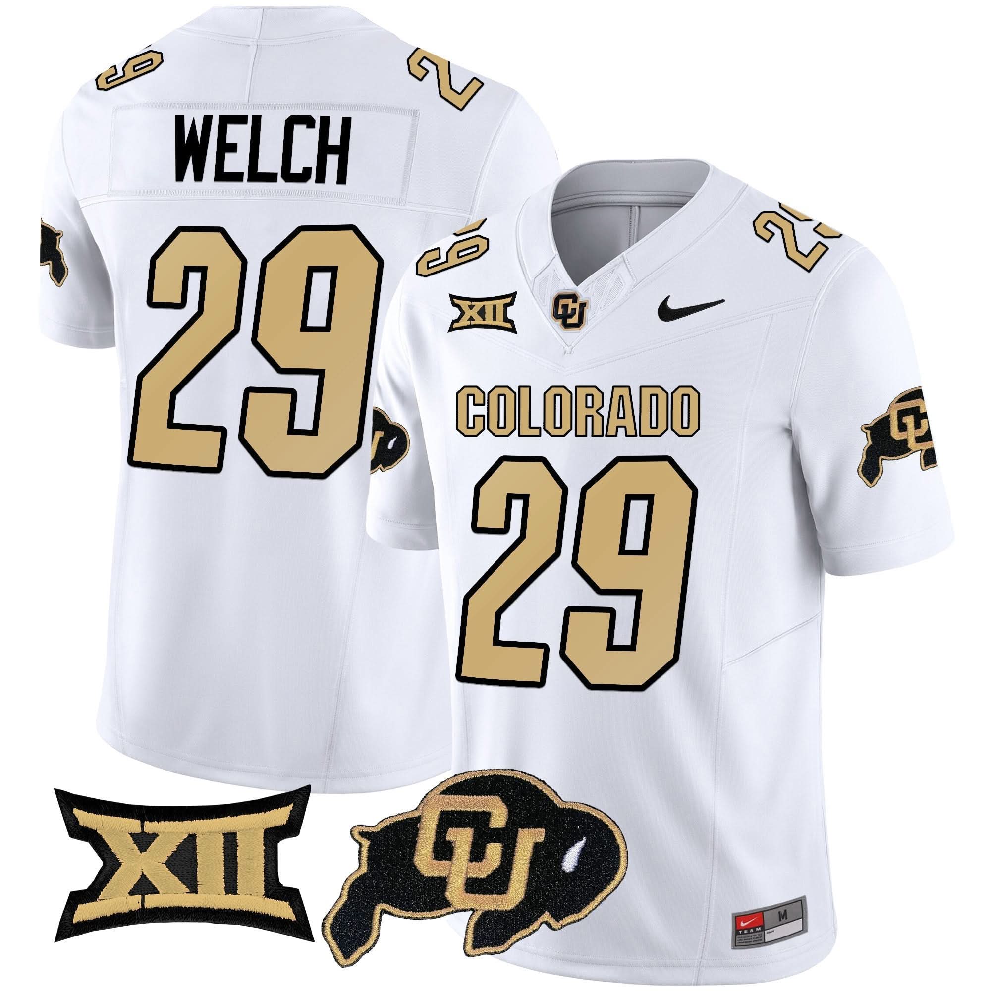 Colorado Buffaloes Vapor Limited Jersey V2 - Big 12 XII Patch - All Stitched 13 Colorado Buffaloes Vapor Limited Jersey V2 - Big 12 XII Patch - All Stitched - Image 13