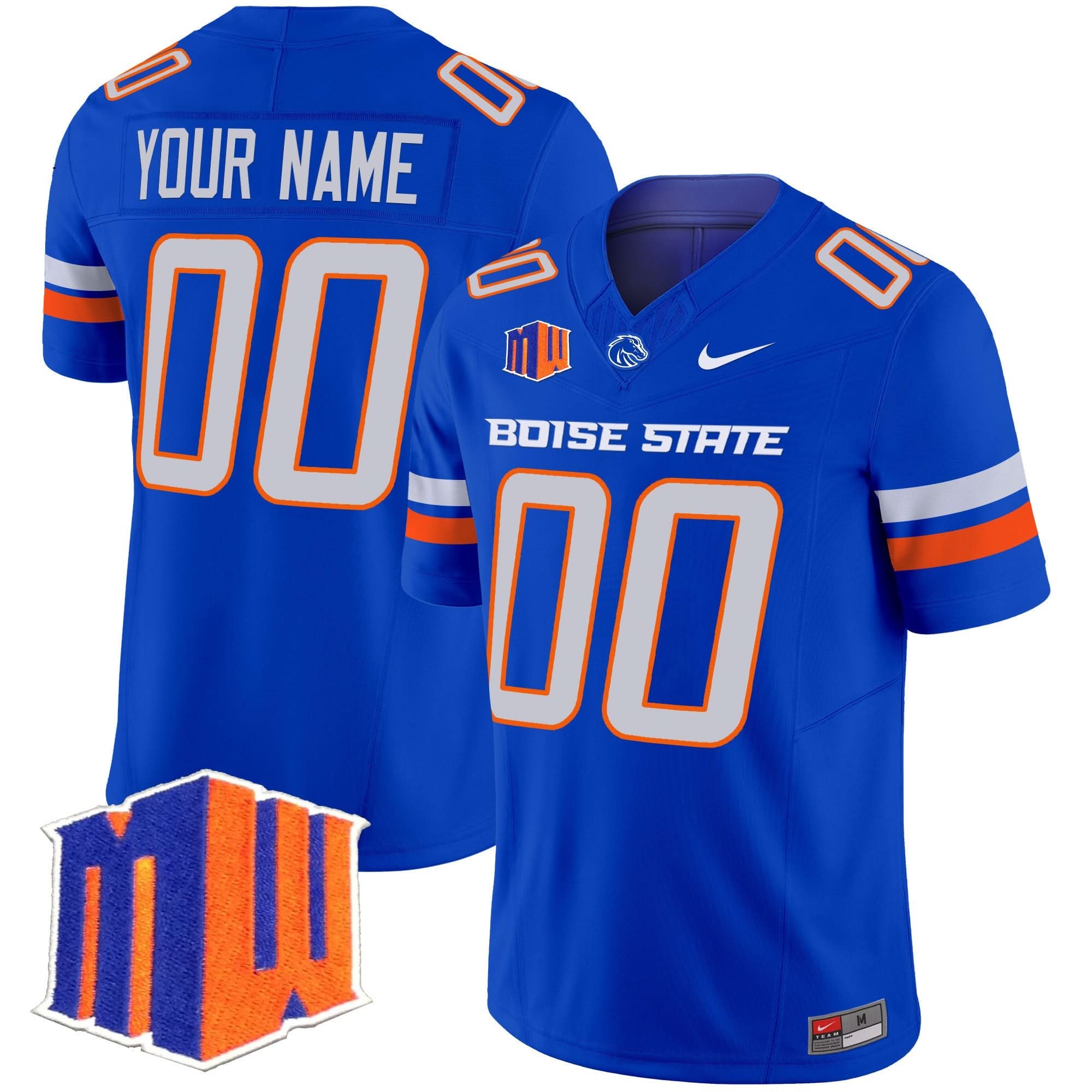 Custom Boise State Broncos Jersey Name, Number 2025 Vapor Limited All Stitched 3 Custom Boise State Broncos Jersey Name, Number 2025 Vapor Limited All Stitched - Image 3