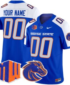 Custom Boise State Broncos Jersey Name, Number 2025 Vapor Limited All Stitched