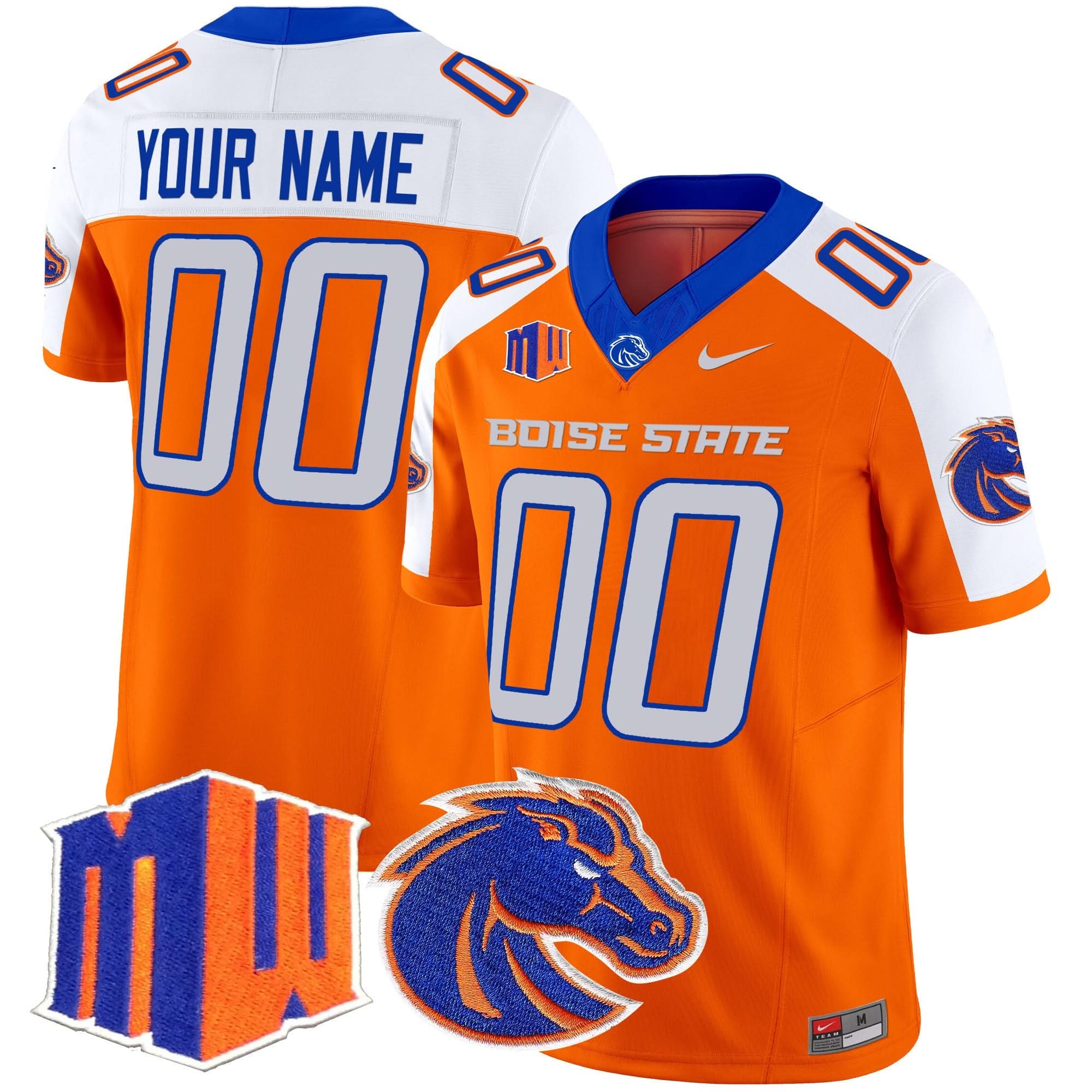 Custom Boise State Broncos Jersey Name, Number 2025 Vapor Limited All Stitched 2 Custom Boise State Broncos Jersey Name, Number 2025 Vapor Limited All Stitched - Image 2