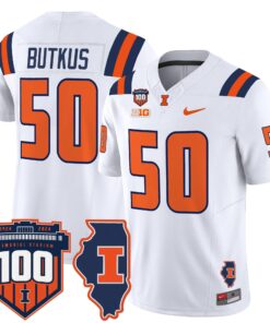 Illinois Fighting Illini 100th Memorial Stadium Patch Vapor Limited Jersey - All Stitched 74 17271656171b2ca6ad9e