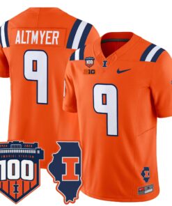 Illinois Fighting Illini 100th Memorial Stadium Patch Vapor Limited Jersey - All Stitched 60 172716561770a92f9b44