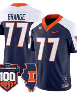 Illinois Fighting Illini 100th Memorial Stadium Patch Vapor Limited Jersey - All Stitched 86 1727165617e47be7313b