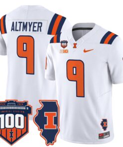 Illinois Fighting Illini 100th Memorial Stadium Patch Vapor Limited Jersey - All Stitched 71 1727165617eb0ccf8b06