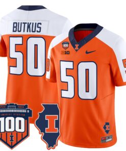 Illinois Fighting Illini 100th Memorial Stadium Patch Vapor Limited Jersey - All Stitched 91 17271656183efbea8f96