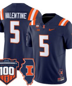 Illinois Fighting Illini 100th Memorial Stadium Patch Vapor Limited Jersey - All Stitched 56 17271656186563c5462a