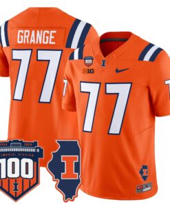 Illinois Fighting Illini 100th Memorial Stadium Patch Vapor Limited Jersey - All Stitched 65 1727165618752d1da989