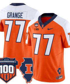 Illinois Fighting Illini 100th Memorial Stadium Patch Vapor Limited Jersey - All Stitched 92 1727165618b85e7cbd87