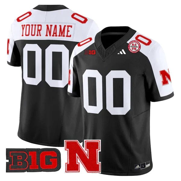 Custom Nebraska Football Jersey Name, Number 2025 "Blackout" - All Stitched 3 Custom Nebraska Football Jersey Name, Number 2025 "Blackout" - All Stitched - Image 3