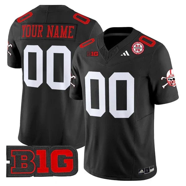 Custom Nebraska Football Jersey Name, Number 2025 "Blackout" - All Stitched 8 Custom Nebraska Football Jersey Name, Number 2025 "Blackout" - All Stitched - Image 8