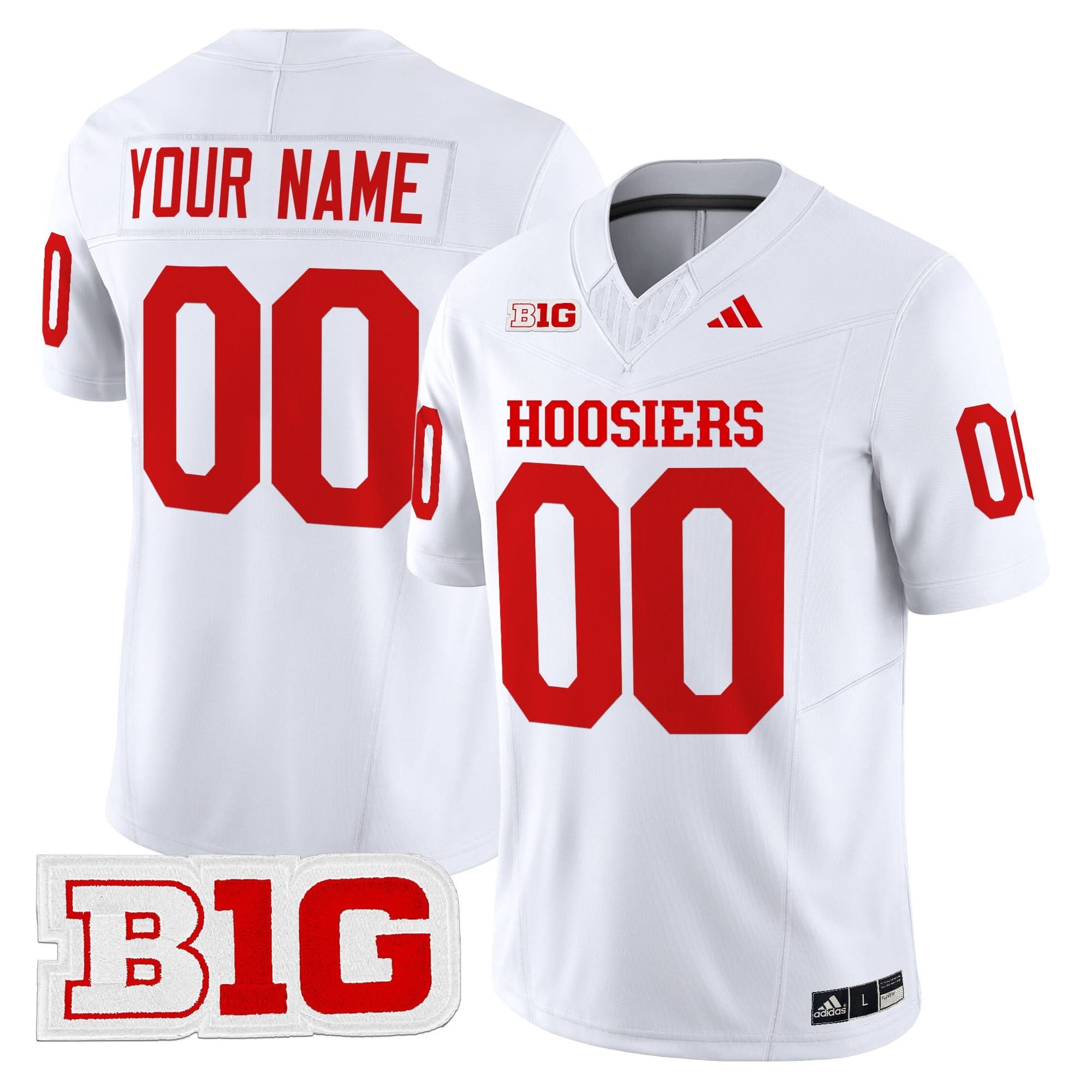 Custom Indiana Hoosiers Jersey Name and Number 2025 Vapor Limited - All Stitched 4 Custom Indiana Hoosiers Jersey Name and Number 2025 Vapor Limited - All Stitched - Image 4