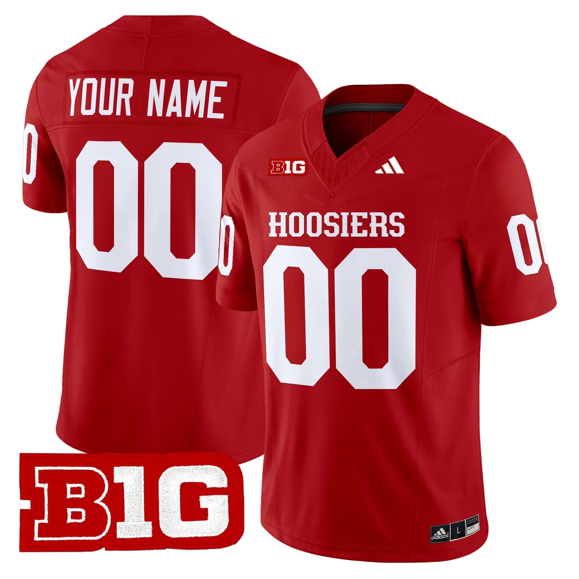 Custom Indiana Hoosiers Jersey Name and Number 2025 Vapor Limited - All Stitched 3 Custom Indiana Hoosiers Jersey Name and Number 2025 Vapor Limited - All Stitched - Image 3