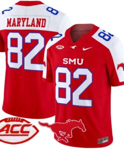 Alternative view of SMU Mustangs 2025 Vapor Limited Jersey - All Stitched