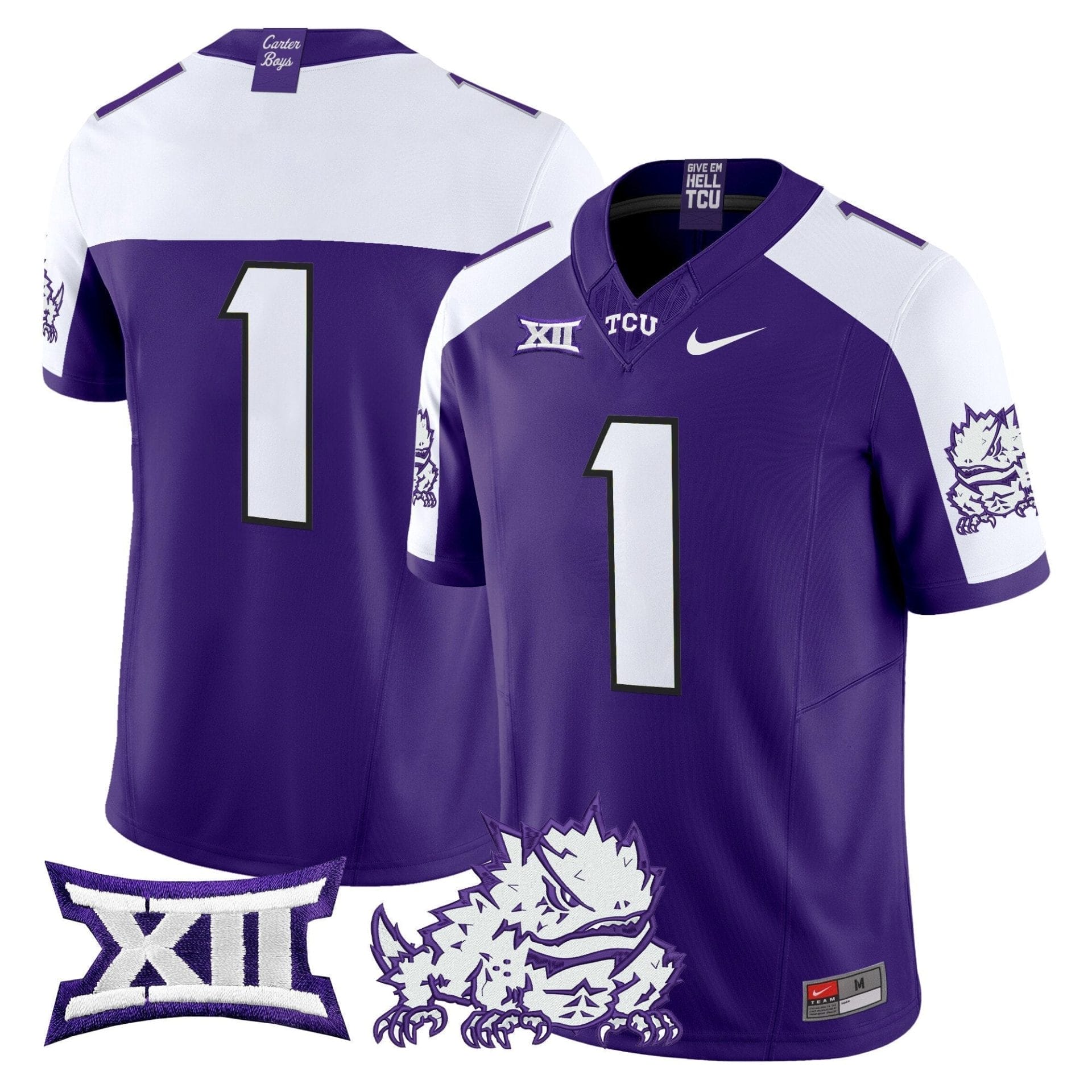 TCU Horned Frogs 2025 Vapor Limited Jersey - All stitched 33 TCU Horned Frogs 2025 Vapor Limited Jersey - All stitched - Image 33