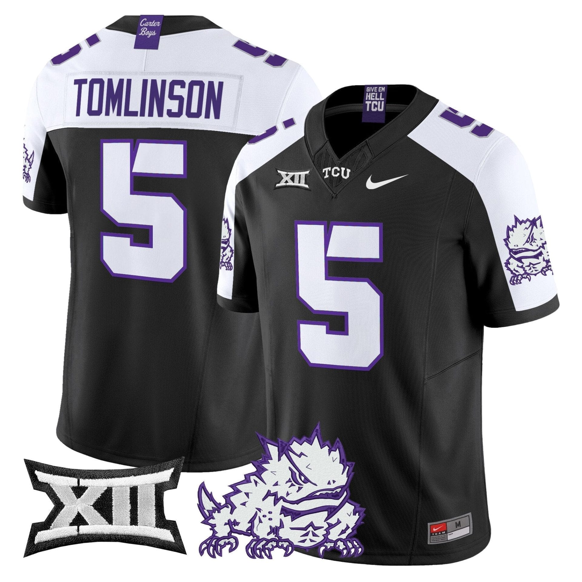 TCU Horned Frogs 2025 Vapor Limited Jersey - All stitched 38 TCU Horned Frogs 2025 Vapor Limited Jersey - All stitched - Image 38