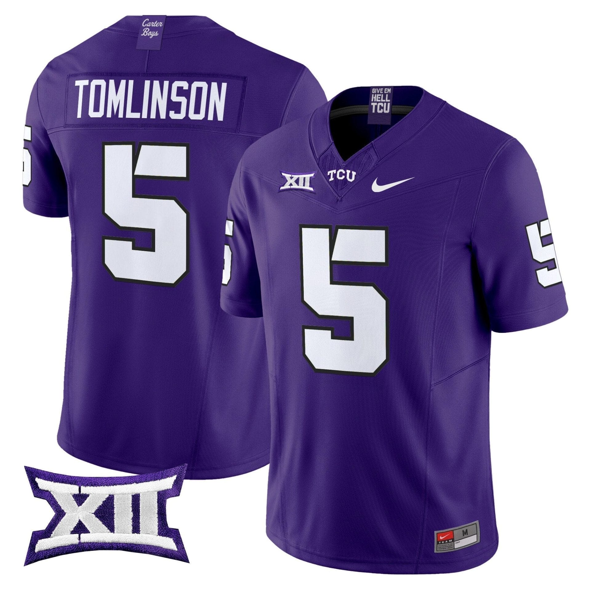 TCU Horned Frogs 2025 Vapor Limited Jersey - All stitched 8 TCU Horned Frogs 2025 Vapor Limited Jersey - All stitched - Image 8