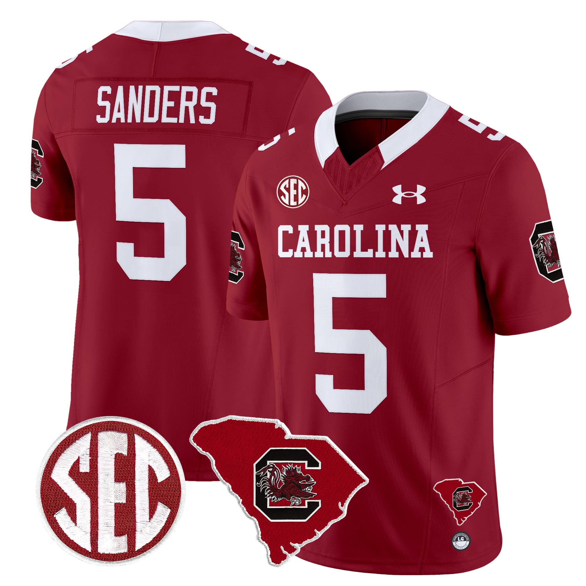 South Carolina Gamecocks 1980 Throwback Home Patch Vapor Limited Jersey - All Stitched 23 South Carolina Gamecocks 1980 Throwback Home Patch Vapor Limited Jersey - All Stitched - Image 23