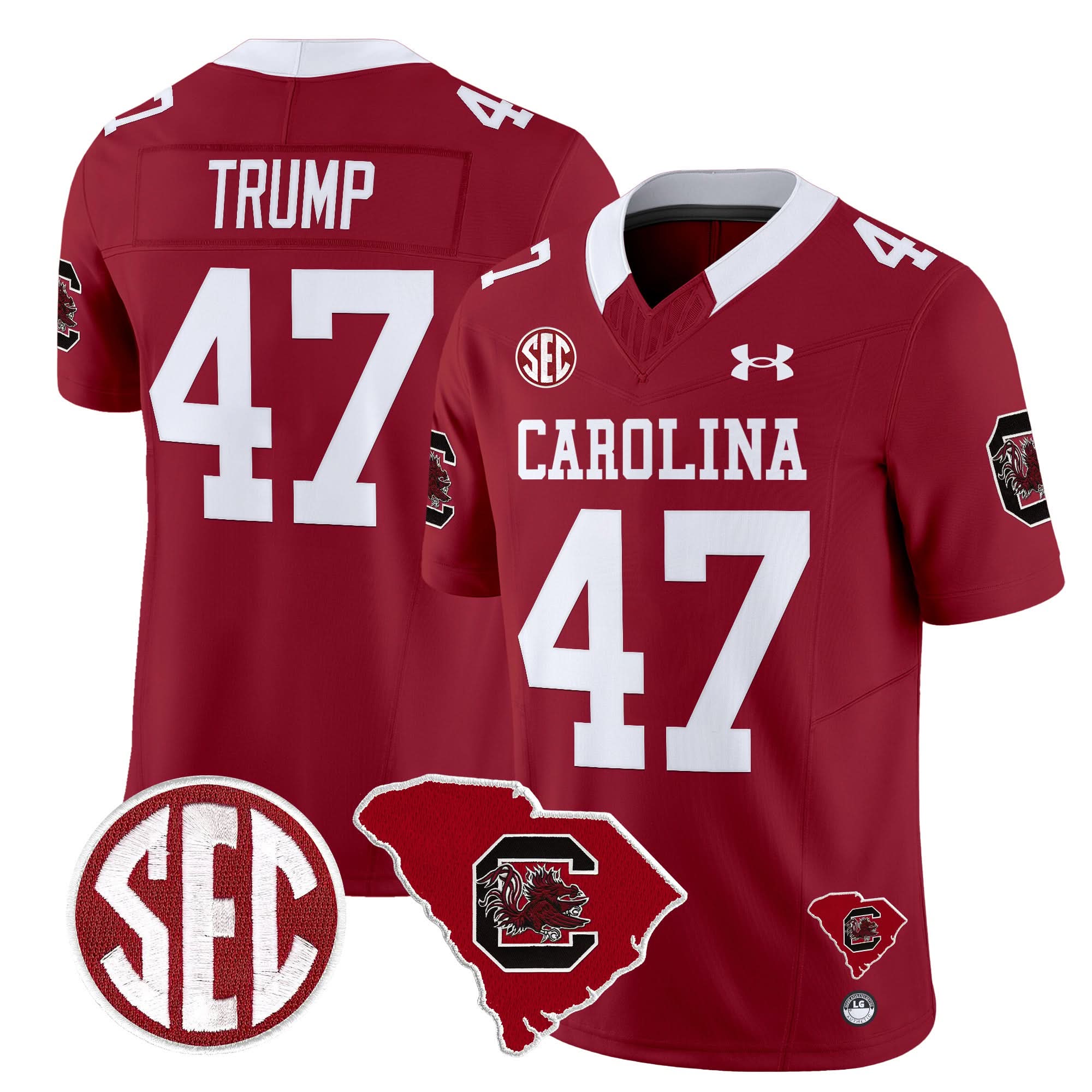 South Carolina Gamecocks 1980 Throwback Home Patch Vapor Limited Jersey - All Stitched 38 South Carolina Gamecocks 1980 Throwback Home Patch Vapor Limited Jersey - All Stitched - Image 38