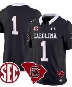 South Carolina Gamecocks 1980 Throwback Home Patch Vapor Limited Jersey - All Stitched 47 1732008283e3b16da578