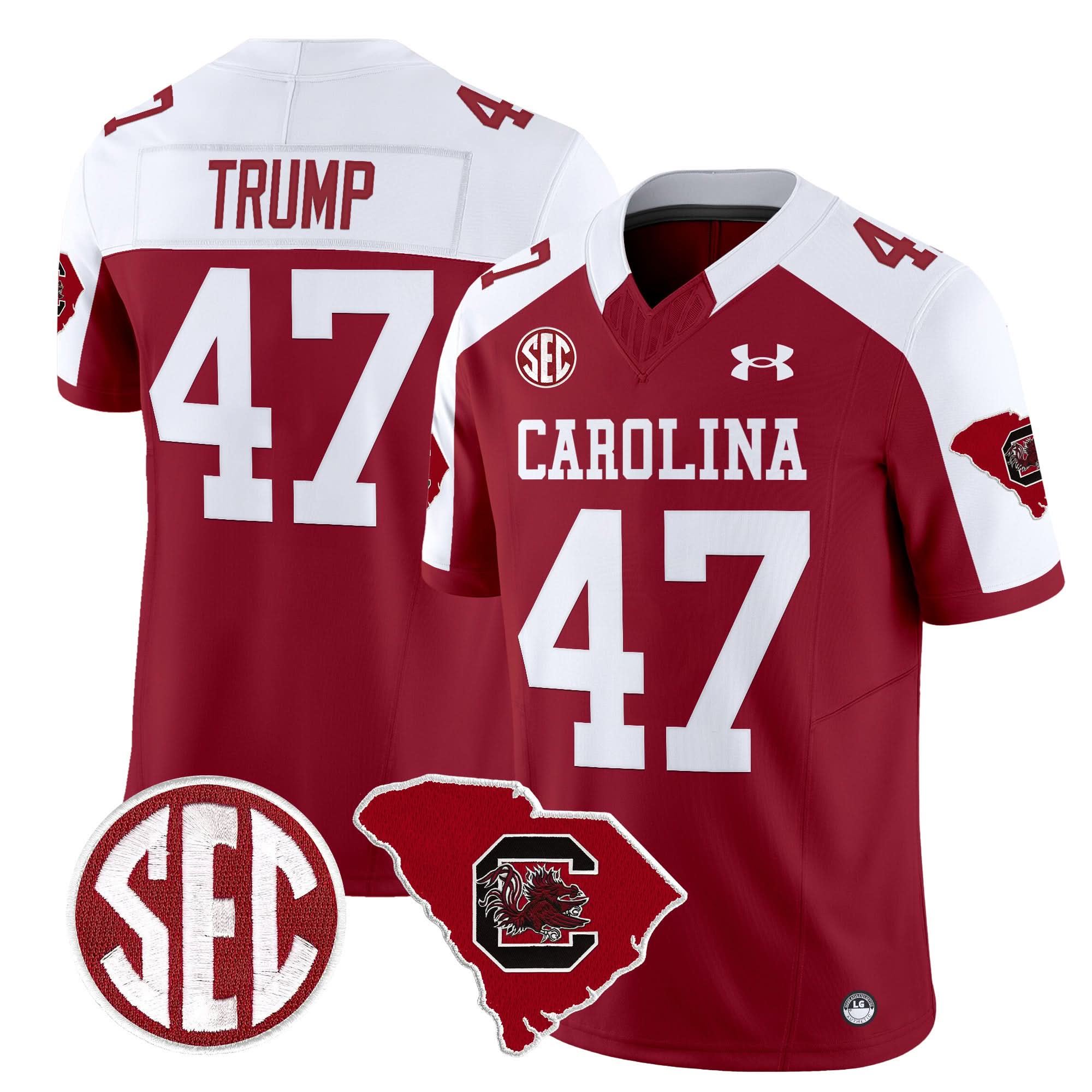 South Carolina Gamecocks 1980 Throwback Home Patch Vapor Limited Jersey - All Stitched 25 South Carolina Gamecocks 1980 Throwback Home Patch Vapor Limited Jersey - All Stitched - Image 25