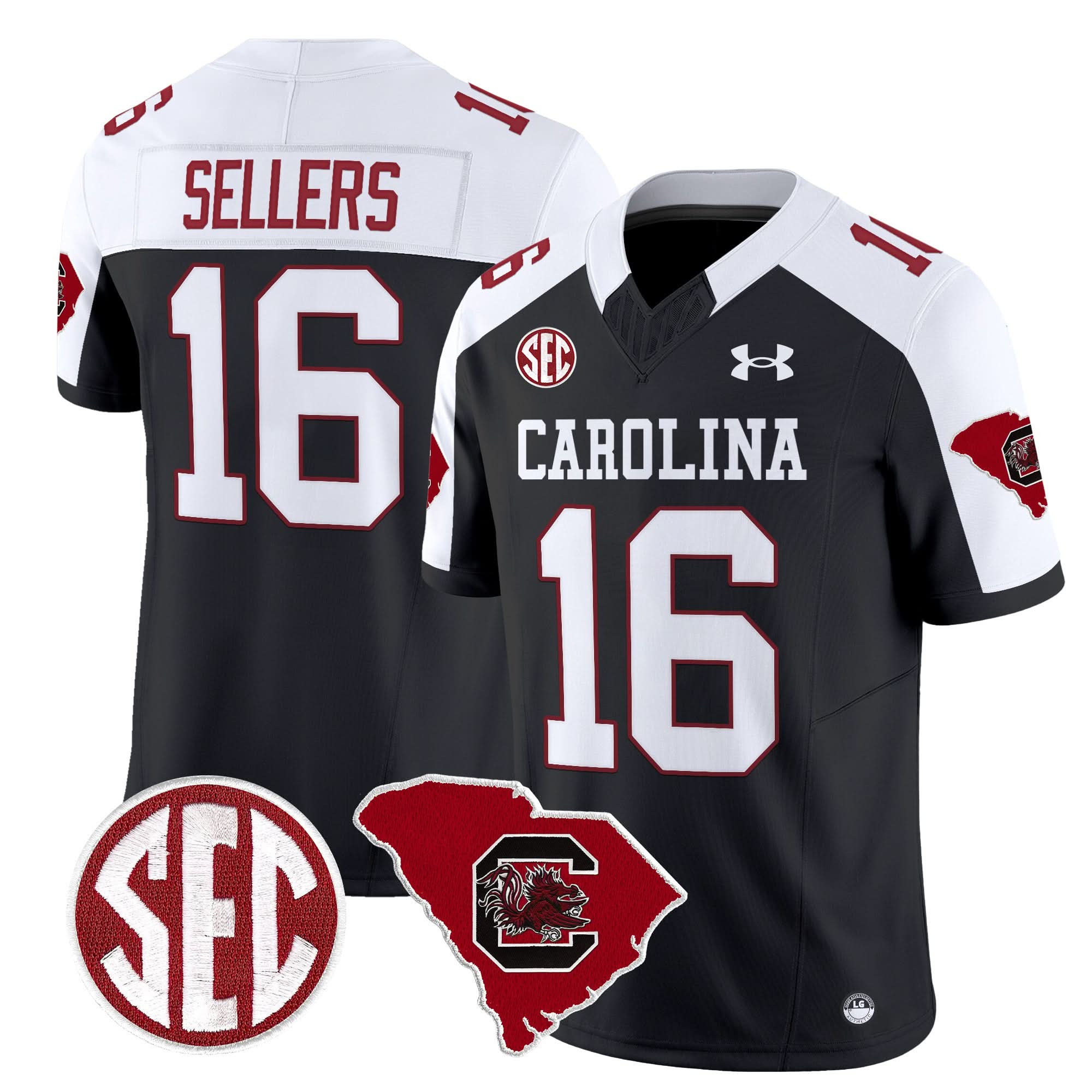 South Carolina Gamecocks 1980 Throwback Home Patch Vapor Limited Jersey - All Stitched 28 South Carolina Gamecocks 1980 Throwback Home Patch Vapor Limited Jersey - All Stitched - Image 28