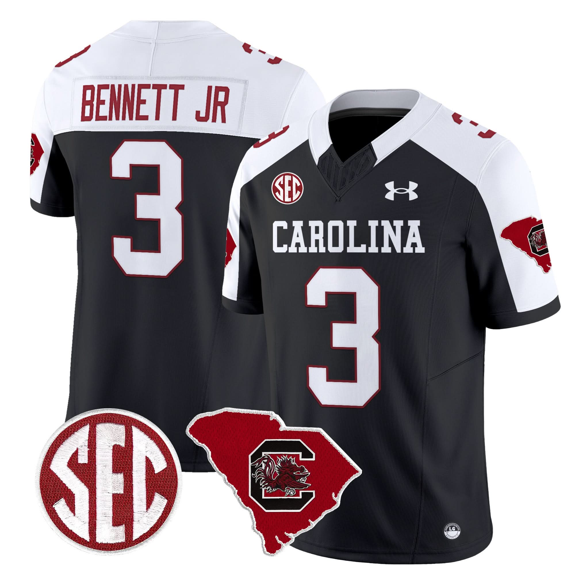 South Carolina Gamecocks 1980 Throwback Home Patch Vapor Limited Jersey - All Stitched 30 South Carolina Gamecocks 1980 Throwback Home Patch Vapor Limited Jersey - All Stitched - Image 30