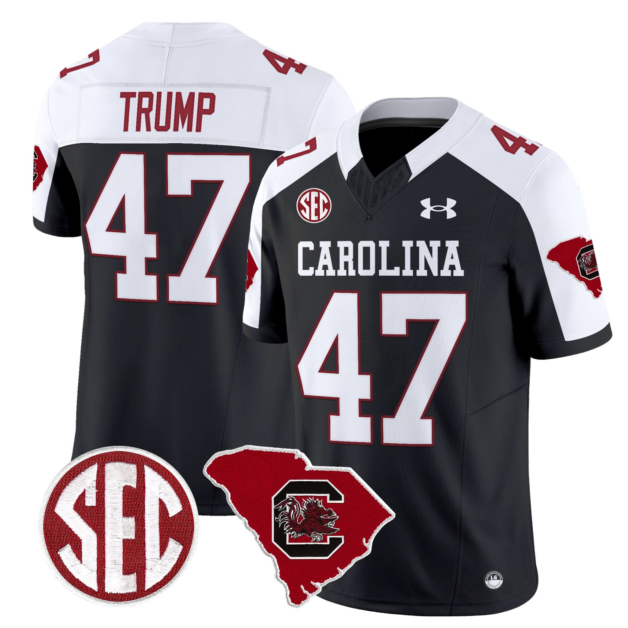 South Carolina Gamecocks 1980 Throwback Home Patch Vapor Limited Jersey - All Stitched 33 South Carolina Gamecocks 1980 Throwback Home Patch Vapor Limited Jersey - All Stitched - Image 33