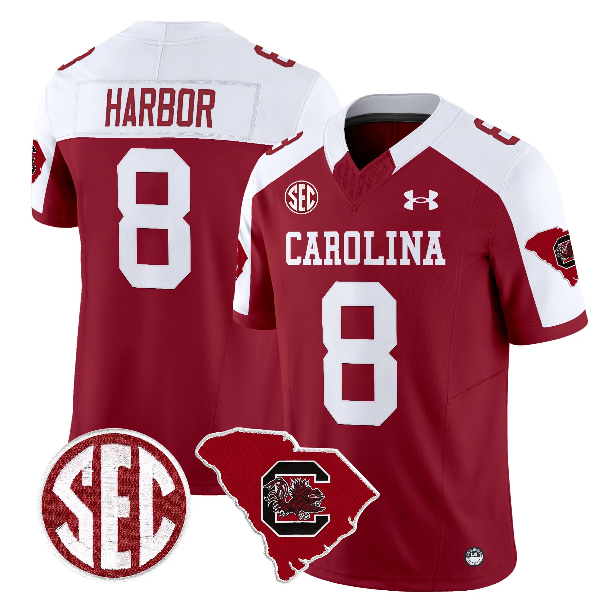South Carolina Gamecocks 1980 Throwback Home Patch Vapor Limited Jersey - All Stitched 22 South Carolina Gamecocks 1980 Throwback Home Patch Vapor Limited Jersey - All Stitched - Image 22