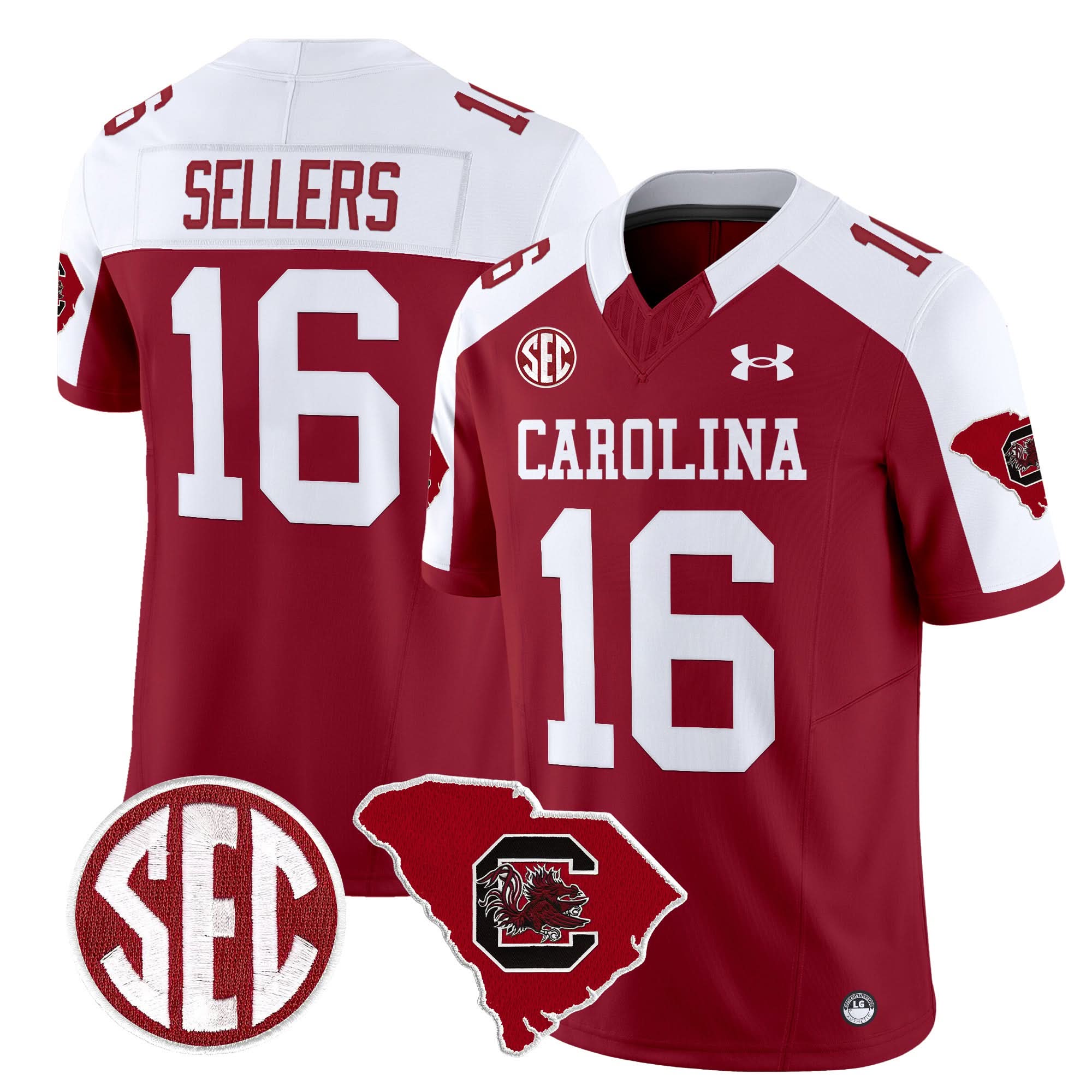 South Carolina Gamecocks 1980 Throwback Home Patch Vapor Limited Jersey - All Stitched 19 South Carolina Gamecocks 1980 Throwback Home Patch Vapor Limited Jersey - All Stitched - Image 19