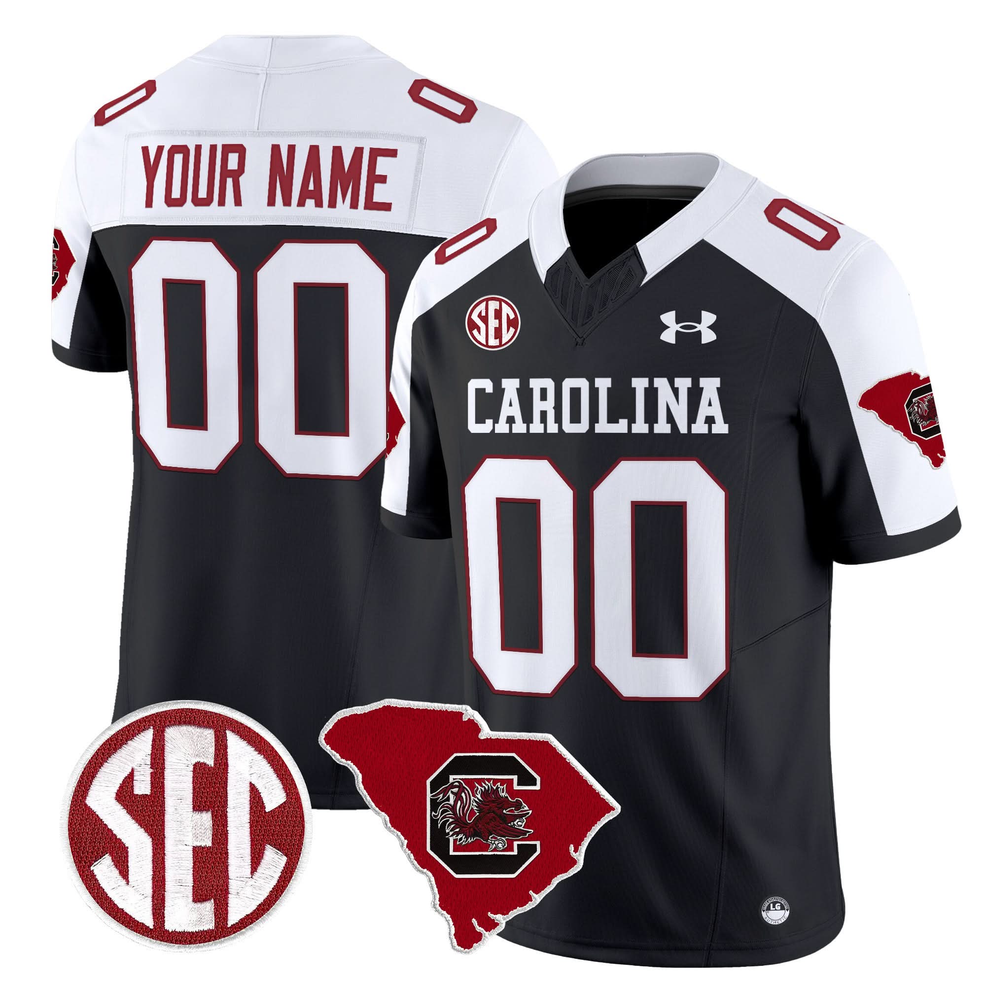 Custom South Carolina Gamecocks Jersey 1980 Throwback Home Patch Vapor Limited Stitched 5 Custom South Carolina Gamecocks Jersey 1980 Throwback Home Patch Vapor Limited Stitched - Image 5