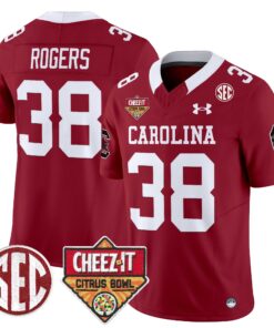 South Carolina Gamecocks 1980 Throwback Cheez-It Citrus Bowl Patch Vapor Limited Jersey - All Stitched