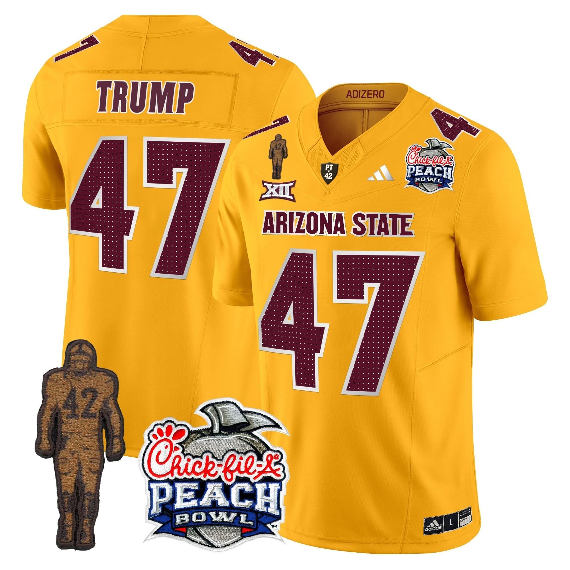 Sun Devils Pat Tillman & Peach Bowl Patch Vapor Limited Jersey V2 - All Stitched 46 Sun Devils Pat Tillman & Peach Bowl Patch Vapor Limited Jersey V2 - All Stitched - Image 46