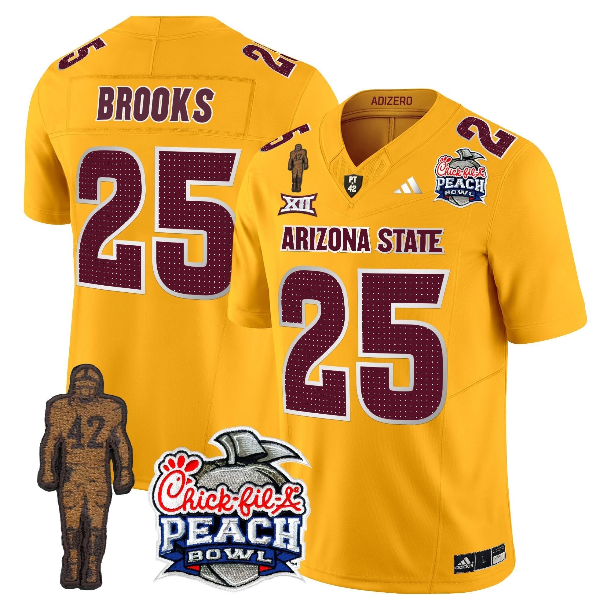 Sun Devils Pat Tillman & Peach Bowl Patch Vapor Limited Jersey V2 - All Stitched 45 Sun Devils Pat Tillman & Peach Bowl Patch Vapor Limited Jersey V2 - All Stitched - Image 45