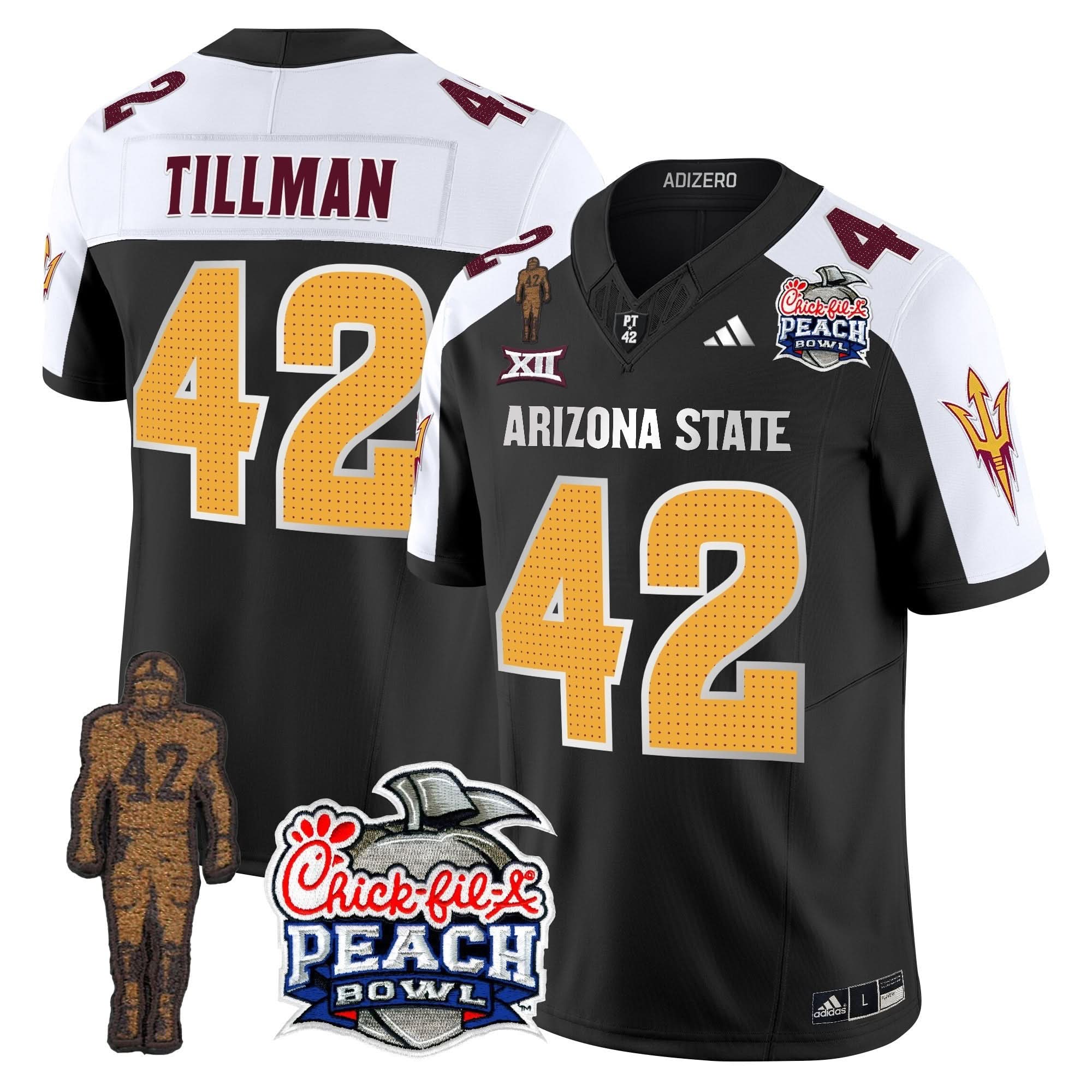 Sun Devils Pat Tillman & Peach Bowl Patch Vapor Limited Jersey V2 - All Stitched 9 Sun Devils Pat Tillman & Peach Bowl Patch Vapor Limited Jersey V2 - All Stitched - Image 9