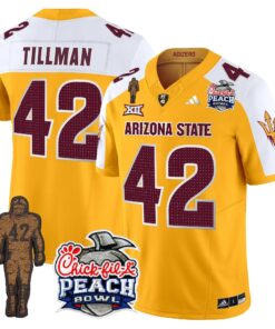 Sun Devils Pat Tillman & Peach Bowl Patch Vapor Limited Jersey V2 - All Stitched 95 1733909559a67cdbabe7