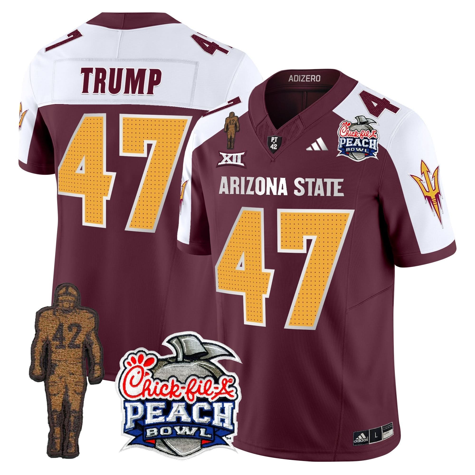 Sun Devils Pat Tillman & Peach Bowl Patch Vapor Limited Jersey V2 - All Stitched 25 Sun Devils Pat Tillman & Peach Bowl Patch Vapor Limited Jersey V2 - All Stitched - Image 25