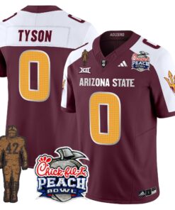 Sun Devils Pat Tillman & Peach Bowl Patch Vapor Limited Jersey V2 - All Stitched 68 1733909559bfe03fe499
