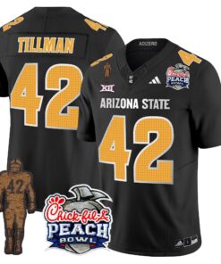 Sun Devils Pat Tillman & Peach Bowl Patch Vapor Limited Jersey V2 - All Stitched 83 1733909559c09f05f2d0