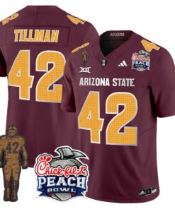 Sun Devils Pat Tillman & Peach Bowl Patch Vapor Limited Jersey V2 - All Stitched 74 1733909559c44cd3eca5